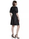 Чорна плісирована сукня з пишними рукавами | 6860408 | фото 2
