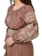 Вишита коричнева сукня “Соломія” | 6860844 | фото 5