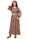 Вишита коричнева сукня “Соломія”  | 6860844 | фото 6
