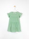 Зеленое платье из вафельной ткани | 6861287