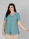 Блуза фісташкового кольору на гудзиках | 6861794 | фото 2