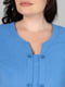 Синя блуза на гудзиках | 6861796 | фото 4