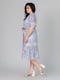 Бавовняна сукня А-силуету бузкового кольору з принтом | 6861803 | фото 3