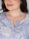 Бавовняна сукня А-силуету бузкового кольору з принтом | 6861803 | фото 7