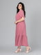 Ніжно-рожева сукня А-силуету з укороченим рукавом | 6861805 | фото 4