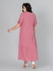 Ніжно-рожева сукня А-силуету з укороченим рукавом | 6861805 | фото 6