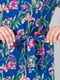 Легка сукня А-силуету кольору електрик з оборкою | 6861809 | фото 5
