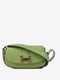 Маленькая кожаная сумка через плечо травяного цвета | 6861839 | фото 2