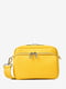 Желтая кожаная сумка через плечо | 6861842 | фото 2