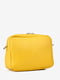 Желтая кожаная сумка через плечо | 6861842 | фото 3