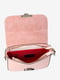 Світло-рожева шкіряна сумка через плече | 6861845 | фото 4