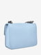 Голубая кожаная сумка через плечо | 6861853 | фото 3