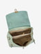 Кожаная сумка через плечо светло-зеленого цвета | 6861859 | фото 4