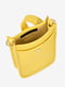 Жовта шкіряна сумка через плече | 6861862 | фото 4