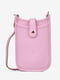 Светло-розовая кожаная сумка через плечо | 6861865 | фото 2