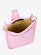 Светло-розовая кожаная сумка через плечо | 6861865 | фото 4