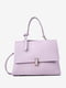 Кожаная сумка кросс-боди лилового цвета | 6861880 | фото 2