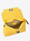Желтая кожаная сумка через плечо | 6861882 | фото 4