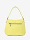 Шкіряна сумка через плече лимонного кольору | 6861887 | фото 3