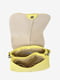 Шкіряна сумка через плече лимонного кольору | 6861887 | фото 4