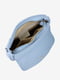 Голубая кожаная сумка через плечо | 6861890 | фото 4