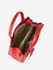 Червона шкіряна сумка-тоут середнього розміру | 6861931 | фото 4