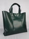 Зелена шкіряна сумка-шопер Еліс | 6861943 | фото 3