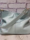 Срібляста шкіряна сумка Єва | 6861965 | фото 5