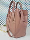Рожева шкіряна сумка Форта | 6861977 | фото 3