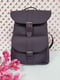 Фіолетовий шкіряний рюкзак Вояж | 6862046 | фото 2