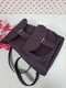 Фіолетовий шкіряний рюкзак Вояж | 6862046 | фото 5