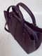 Фіолетова шкіряна сумка Форта | 6862066 | фото 5