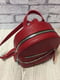 Червоний шкіряний рюкзак Шайн | 6862124 | фото 3