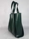 Зелена шкіряна сумка-шопер Дольче | 6862155 | фото 3