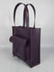 Фіолетова шкіряна сумка-шопер Гарда | 6862205 | фото 2