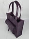 Фіолетова шкіряна сумка-шопер Гарда | 6862205 | фото 4