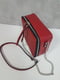 Червона шкіряна сумка Квадро | 6862253 | фото 3
