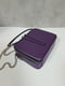 Фіолетова шкіряна сумка Квадро | 6862259 | фото 2