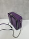 Фіолетова шкіряна сумка Квадро | 6862259 | фото 3