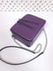Фіолетова шкіряна сумка Квадро | 6862266 | фото 2