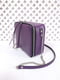 Фіолетова шкіряна сумка Квадро | 6862266 | фото 3