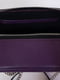 Фіолетова шкіряна сумка Квадро | 6862266 | фото 4
