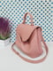Рожева шкіряна сумка Фіджі | 6862310 | фото 2