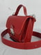 Червона шкіряна сумка Біанка | 6862331 | фото 2