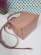 Рожева шкіряна сумка Жаклін | 6862336 | фото 4
