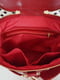 Червона шкіряна сумка Болеро | 6862341 | фото 6