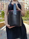 Чорна шкіряна сумка Болеро-класик | 6862347 | фото 3