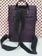 Фіолетовий шкіряний рюкзак Бруклін | 6862386 | фото 3