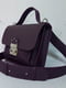 Фіолетова шкіряна сумка Біанка | 6862491 | фото 2