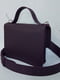 Фіолетова шкіряна сумка Біанка | 6862491 | фото 3